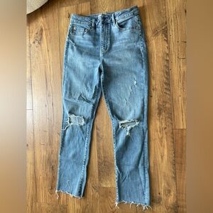 Distressed Blue Women's Jeans